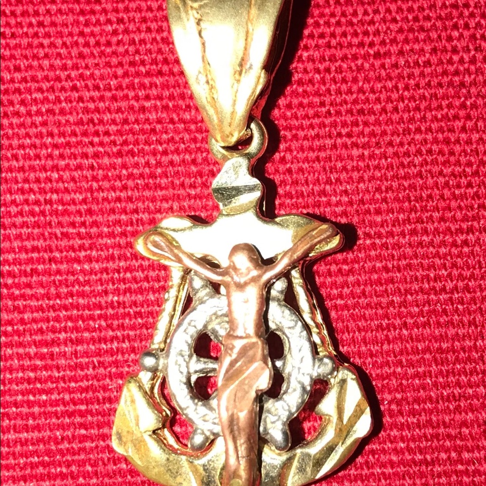 14K Cross Pendant